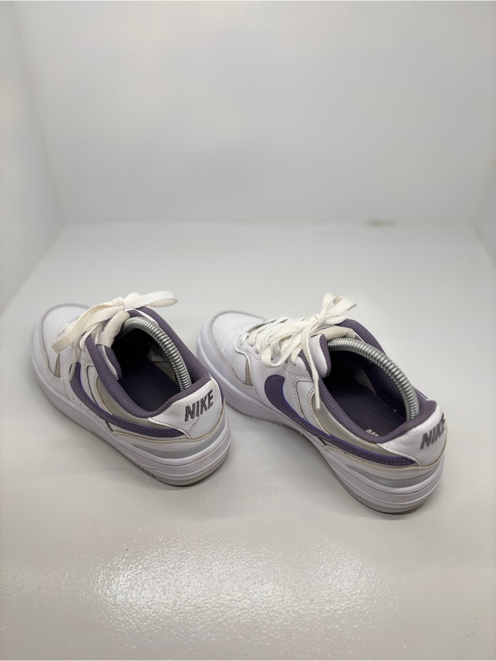 Nike Air Force 1 LV8 GS White Court Purple Sneakers Youth 8Y Women’s 9.5 - Picture 9 of 13